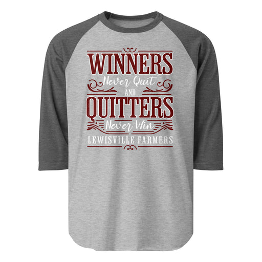 Lewisville High School Farmers Unisex 3/4 Sleeve Raglan T-shirt 237