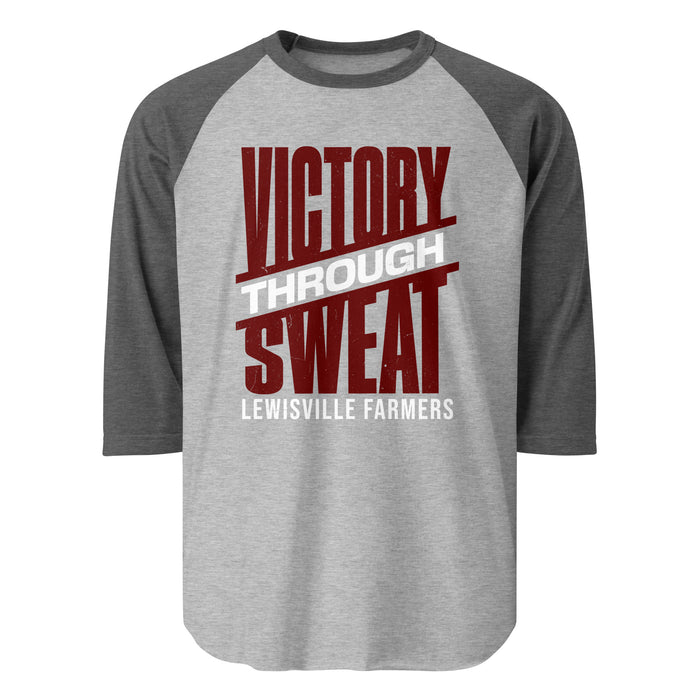 Lewisville High School Farmers Unisex 3/4 Sleeve Raglan T-shirt 241