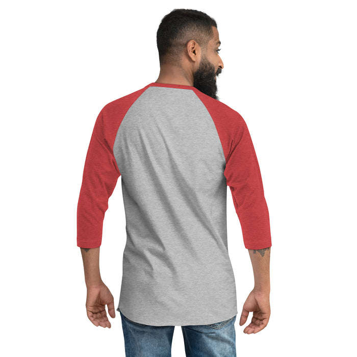Back view of Duncanville High School Panthers Unisex 3/4 sleeve Raglan T-shirt 216