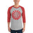 Tomball High School Cougars 3/4 Sleeve Raglan T-shirt 02