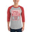 Tomball High School Cougars Unisex 3/4 sleeve Raglan T-shirt 01