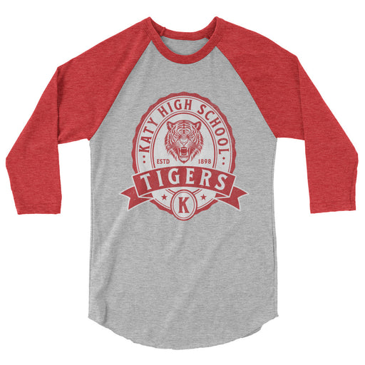 Katy High School Tigers Unisex 3/4 sleeve Raglan T-shirt 204