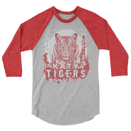 Katy High School Tigers Unisex 3/4 sleeve Raglan T-shirt 207