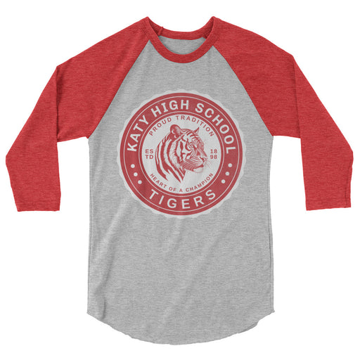 Katy High School Tigers Unisex 3/4 sleeve Raglan T-shirt 209