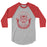 Katy High School Tigers Unisex 3/4 sleeve Raglan T-shirt 213