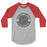 The Woodlands High School Highlanders Unisex 3/4 sleeve Raglan T-shirt 202