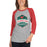 Woman wearing The Woodlands High School Highlanders Unisex 3/4 sleeve Raglan T-shirt 206