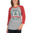 Woman wearing The Woodlands High School Highlanders Unisex 3/4 sleeve Raglan T-shirt 209