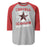 Coppell High School Cowboys Unisex 3/4 sleeve Raglan T-shirt 209