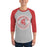 Man wearing Cypress Lakes High School Spartans Unisex 3/4 sleeve Raglan T-shirt 203