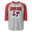 Lake Travis High School Cavaliers Unisex 3/4 sleeve Raglan T-shirt 204