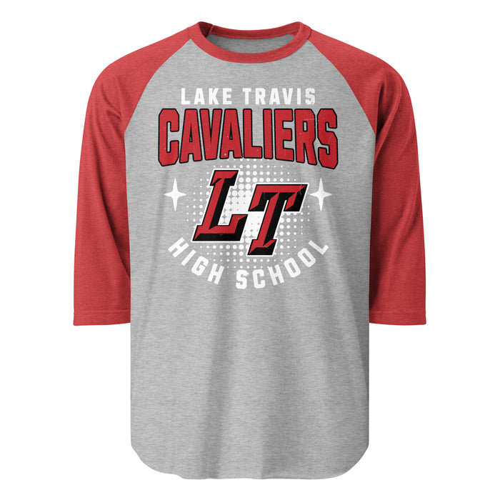 Lake Travis High School Cavaliers Unisex 3/4 sleeve Raglan T-shirt 204