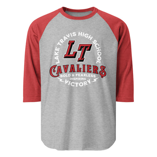 Lake Travis High School Cavaliers Unisex 3/4 sleeve Raglan T-shirt 206