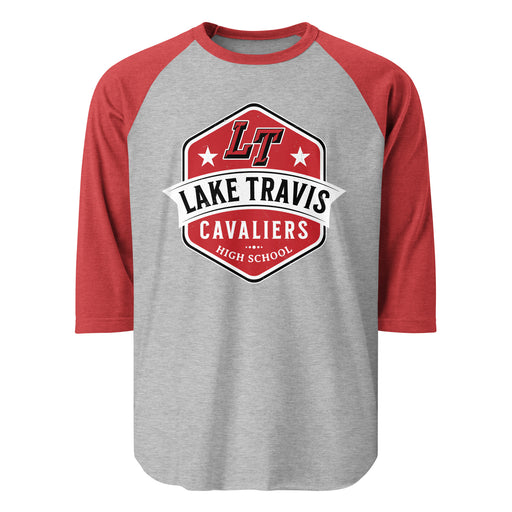 Lake Travis High School Cavaliers Unisex 3/4 sleeve Raglan T-shirt 209