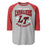 Lake Travis High School Cavaliers Unisex 3/4 sleeve Raglan T-shirt 213