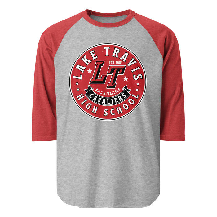 Lake Travis High School Cavaliers Unisex 3/4 sleeve Raglan T-shirt 215