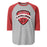 Lake Travis High School Cavaliers Unisex 3/4 sleeve Raglan T-shirt 221