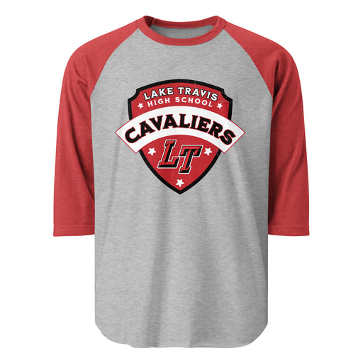 Lake Travis High School Cavaliers Unisex 3/4 sleeve Raglan T-shirt 221