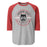 Langham Creek High School Lobos Unisex 3/4 sleeve Raglan T-shirt 201