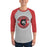 Langham Creek High School Lobos Unisex 3/4 sleeve Raglan T-shirt 203