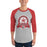 Man wearing MacArthur High School Generals Unisex 3/4 sleeve Raglan T-shirt 212