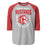 North Shore High School Mustangs Unisex 3/4 sleeve Raglan T-shirt 204