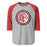 North Shore High School Mustangs Unisex 3/4 sleeve Raglan T-shirt 218