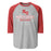 North Shore High School Mustangs Unisex 3/4 sleeve Raglan T-shirt 218