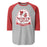 North Shore High School Mustangs Unisex 3/4 sleeve Raglan T-shirt 219