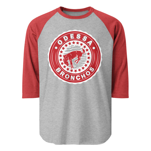 Odessa High School Bronchos Unisex 3/4 Sleeve Raglan T-shirt 216