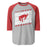 Odessa High School Bronchos Unisex 3/4 Sleeve Raglan T-shirt 223