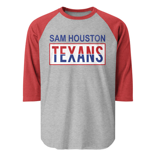 Sam Houston High School Texans Unisex 3/4 sleeve Raglan T-shirt 031