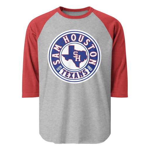 Sam Houston High School Texans Unisex 3/4 sleeve Raglan T-shirt 220