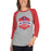 Woman wearing Sam Houston High School Texans Unisex 3/4 sleeve Raglan T-shirt 209