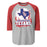 Sam Houston High School Texans Unisex 3/4 sleeve Raglan T-shirt 202