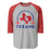 Sam Houston High School Texans Unisex 3/4 sleeve Raglan T-shirt 208