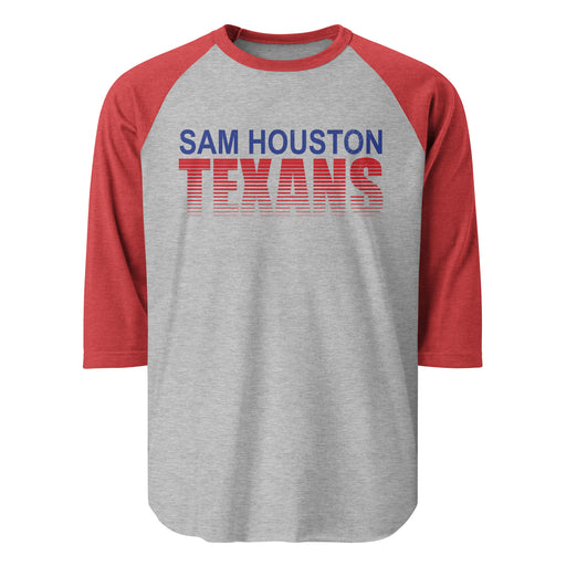 Sam Houston High School Texans Unisex 3/4 sleeve Raglan T-shirt 024