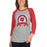 Tomball High School Cougars Unisex 3/4 sleeve Raglan T-shirt 212