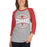 Tomball High School Cougars Unisex 3/4 sleeve Raglan T-shirt 218