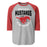 Westfield High School Mustangs Unisex 3/4 sleeve Raglan T-shirt 204