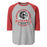 Westfield High School Mustangs Unisex 3/4 sleeve Raglan T-shirt 206