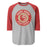 Caney Creek High School Panthers Unisex 3/4 sleeve Raglan T-shirt 216