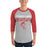 Man wearing Cypress Lakes High School Spartans Unisex 3/4 sleeve Raglan T-shirt 017