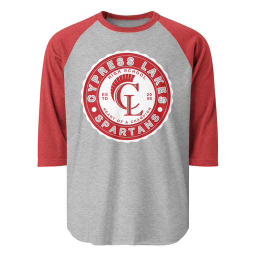 Cypress Lakes High School Spartans Unisex 3/4 sleeve Raglan T-shirt 216