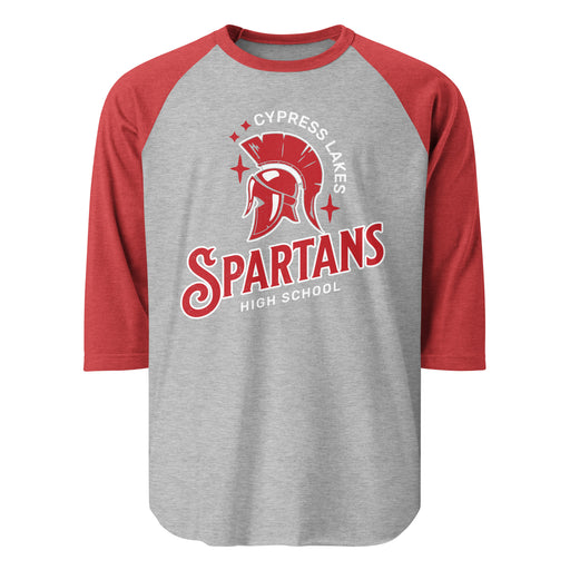 Cypress Lakes High School Spartans Unisex 3/4 sleeve Raglan T-shirt 232