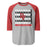 Del Valle High School Cardinals Unisex 3/4 sleeve Raglan T-shirt 235