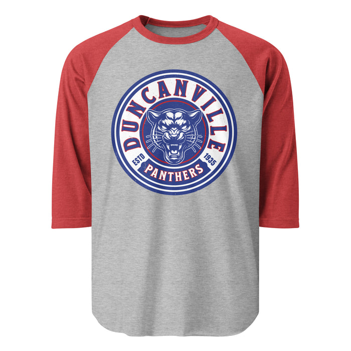 Duncanville High School Panthers Unisex 3/4 sleeve Raglan T-shirt 220