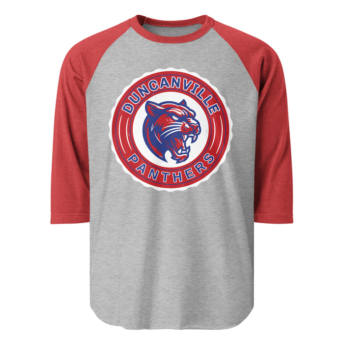 Duncanville High School Panthers Unisex 3/4 sleeve Raglan T-shirt 216
