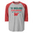 The Woodlands High School Highlanders Unisex 3/4 sleeve Raglan T-shirt 003