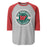 The Woodlands High School Highlanders Unisex 3/4 sleeve Raglan T-shirt 203